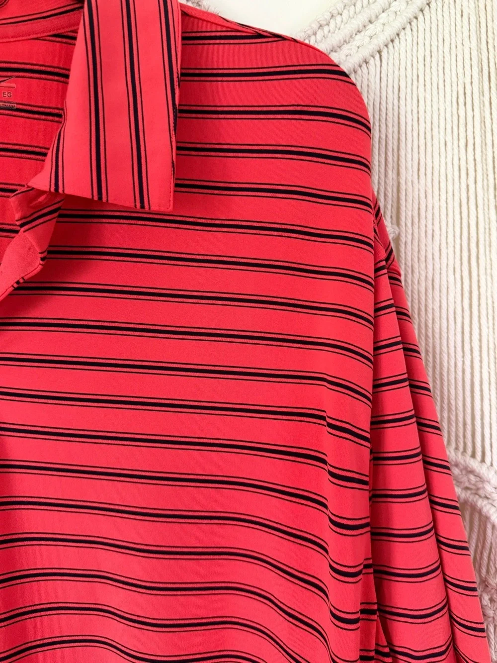 Nike Golf Striped Polo Dry Fit Shirt XL